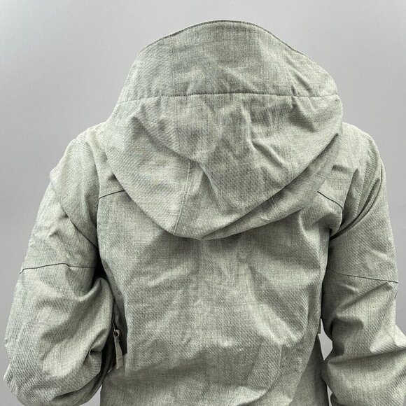 Burton DRYRIDE Womens Snow Skiing Jacket Gray/Green Hooded XS - Picture 10 of 15